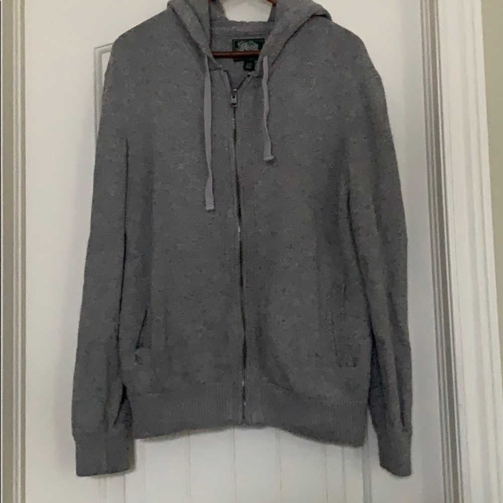 Roots wool blend zipper hoodie